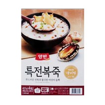 양반 프리미엄 특전복죽 420g x 4개, 4팩, 422.5g