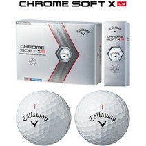 캘러웨이 골프공 CHROME SOFT X LS 1팩(12개) 4피스 아울렛 겔러웨이