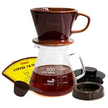 자기 커피드립세트 DN4 600ml, 혼합 색상 x 1세트