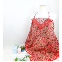 플라워 에티켓앞치마손수건 레이스스카프 무릎덮개 매너수건 턱받이 김수미앞치마