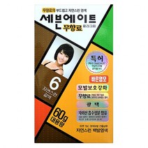 [세븐에이트]새치염색약 5호 6호 7호 60g 대용량, 6호_자연스런갈색, 1개