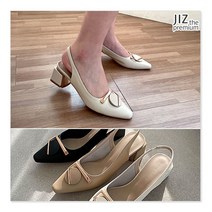 [지즈] 천연가죽 리벨르 슬링백 5.5cm