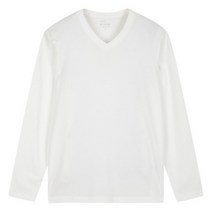 탑텐 23년 공용 베이직 오가닉 면 브이넥 긴팔 티셔츠 WT