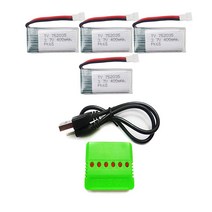 JJRC 슈퍼소닉 Eachine E016H 드론배터리 드론부품, 11. (슈퍼소닉) 400mah4개+6in1충전기