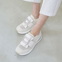 여름운동화 메쉬 블링블링 큐빅 발편한 키높이슬립온