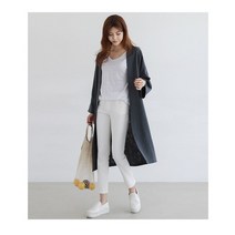 트렌치 여성 하프 롱 봄 숏 오버핏 코트 코튼 린넨 썬 프로텍션 자켓 여름 버전 리넨 오버-무릎 카디건 윈드 브레이커