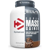 Dymatize 슈퍼 매스 게이너 단백질 파우더초콜릿 6파운드, 리치 초콜릿, 8.0인분 (1팩)