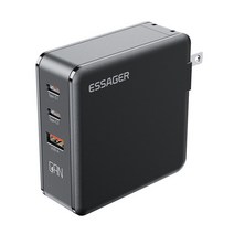 가성비 usb C타입 PD 충전 어댑터 + 1 USB-A 3포트 AC110-240V 화웨이 휴대 태블릿 용, 02 US_01 White