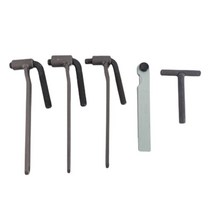 5pcs / 세트 유니버설 오토바이 엔진 밸브 조정 공구 밸브 스크류 렌치 8-10mm T 형 스패너 0.1-2mm Feeler Gauge, 보여진 바와 같이, 하나