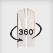 호쿠호니 롱패딩보관 코트 드레스룸먼지 옷걸이커버 덮개 걸이 정장, 60X140