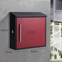 유럽식 빌라 야외 벽 마운트 잠금 방수 레터 박스 전원주택 우체통 우편물 보관함 벽걸이 우편함