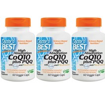 닥터스베스트 하이 앱솔션 CoQ10 플러스 PQQ 베지 캡, 60개입, 3개