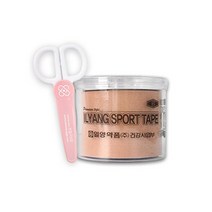일양약품 스포츠 테이프 5cm x 5m + 반창고닷컴, 스포츠테이프(사출케이스)+안전가위 기획세트