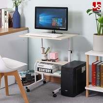 JS리빙 책상 컴퓨터 노트북 사무실 서재 테이블 전면 원목 공부 학생 게이밍 게임용 미니 사이드 탁자 데스크 조립식 거실 보조 원룸 간이 전면 일자형 2단 사무용 K_1g996#1, 브루트 책상 (단품)