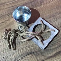 우드화분걸이 12x12cm 공중걸이용 양철화분셋트, 상세페이지 참조, 상세페이지 참조