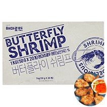 해마로 버터플라이 쉬림프 1kg 새우 튀김, 1개