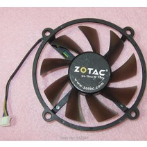 R119 POWER LOGIC PLA08015B12HH 그래픽/디오 카드 원형 팬 호환용 교체 12V 0.35A ZOTAC GTS450 용 4 선, 한개옵션0