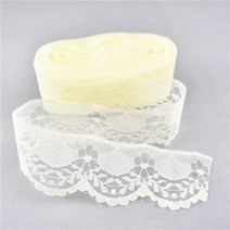 페브릭장식아프리카 레이스 패브릭 테이프 40MM diy 바느질 액세서리 자수 그물 작업 웨딩 보우 장식 10, 07 Cream Color