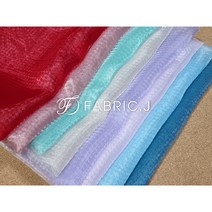 패브릭제이 샤 하운드체크 웨이브 노방 오간자 원단 8종 FJ-245, 라일락