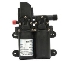 12V 100W 전기 드라이브 펌프 이중 흡입 자체 다이어프램 워터 또는 청소 캐러밴 보트 자동차, 01 Black shell