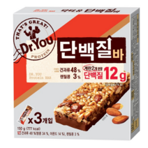 오리온 닥터유 단백질바 50g X 3입 4각( 50g *12개 ) 단백질 보충, 12개
