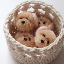 베이지푸들 털실양모펠트1p, 단품