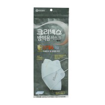 크리넥스 방역용 마스크 베이직 KF94 대형 중형 소형 4단 접이식 유한킴벌리 국산 의약외품 5중 구조 하늘색 방역 미세먼지 및 감염원 차단 식약처 인증 + 사은품 유베코 1매, 5매입X10