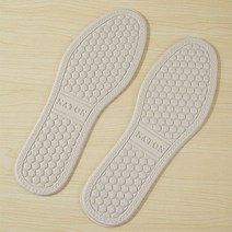 족저근막염 깔창 패드 쿠션 실리콘 스포츠 신발용 nano deodorant insoles Comfort inner soles 발바닥 보조기, 베이지 화이트, EU 35-36
