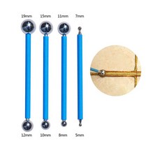 핫 더블 스틸 프레스 볼 타일 그라우트 도구 4 개 8 가지 크기 바닥 압력 심 스틱 홈 벽 갭 스크래핑 손, 01 Pressure Seam Tool