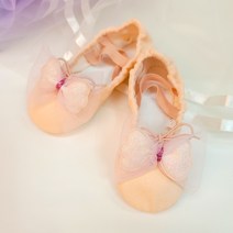 쥬베르발레샵 아동 발레슈즈 어린이집 학원 연습용 여아 발레용품 발레화 댄스화, 리본코사지, 225