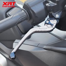 xrt 국내 파츠 튜닝 혼다 포르자750 6단조절 접이식 폴딩 레버, 6단 Folding - 접이식, Short-숏, Black-블랙