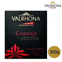발로나 과나하 70% 다크 초콜릿 200g 500g 1kg 3kg 커버처 프랑스산 Valrhona 가나슈 마카롱