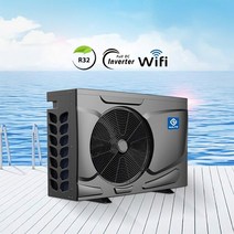 수영장히트펌프 물히팅기 온수기 수영장히트펌프 물히팅기 온수기 미니 인버터 열펌프 양수기, 검은색