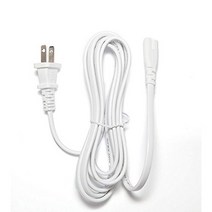 [UL Listed] OMNIHIL White 10 Feet Long AC Power Cord Compatible with Westinghouse 24” TVs EU24H1G1, 1