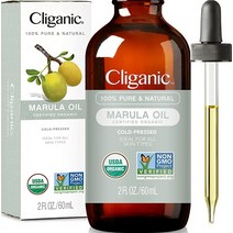 Cliganic 마룰라 56.7g(2온스) - 100% 순수 얼굴 및 모발용 | 천연 냉압착 비정제, 2 Fl Oz (Pack of 1), 56.7g, 1개