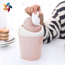 집들이 선물용 편리한 슬림 뚜껑 휴지통 화장실쓰레기통 가정용쓰레기통