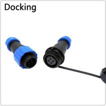 방수 커넥터 케이블 플러그 및 소켓 암수 2 3 4 5 6 7 9 핀, Docking_3p