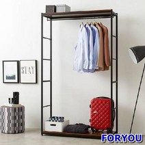 ForU96 스토리홈 리코 드레스룸 행거 선반 서랍장 장롱 수납장, 오크브라운, 상세페이지 참조