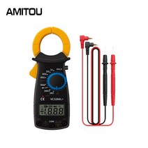 클램프 미터 AMITOU VC3266L 1999 Counts Digital Professional Multimeter Clamp Amperímetro Handheld Me, 01 Yellow
