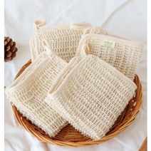 주방 삼베수세미 친환경 제로웨이스트 사각수세미, 5장