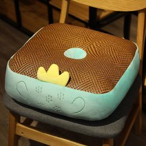 Ins futon 쿠션 여름 홈 침실 등나무 다다미 양면 이중 목적 의자 쿠션 쿠션, 40*40*13, 선인장