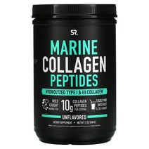Sports Research 해양 콜라겐 펩타이드 무맛 340g 생선 어류 저분자, 1개