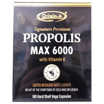 [호주직구] 오리진에이 유칼립투스 프로폴리스 맥스 Vitamin E 비타민E 6000mg 180VEGI Cap 1팩, 수량, 상세참조