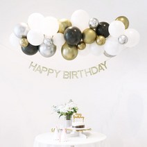 [3시전당일발송]DIY 구름 풍선가랜드세트 /생일파티 홈파티 돌잔치준비 셀프촬영 베이비샤워 백일, 메탈홀릭