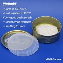 에폭시ARALDITE 오프 화이트 하나의 구성 요소 에폭시 접착제 열 경화 본딩 FRP 알루미늄 아연 도금 스테인레스 스틸 구리 황동, 01 1ozAV170