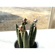 도자기 사기 홈가드닝 인테리어 화분꾸미기 피규어 화분피겨, 해맑은젖소