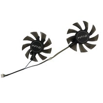 호환 쿨러 그래픽 카드 팬 GALAX GTX1050 Ti (1-Click-OC) GTX 1060 OC 6GB 비디오 교체 FY08015L12LPA T128015DU 2 개/세트