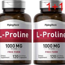 [1+1] Piping Rock L-Proline 1000mg 120캡슐
