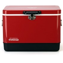 커즈커즈 작은아이스박스 스테인리스 이동식아이스박스판매 소형 중형 대형 드라마협찬제품, 레드 51리터