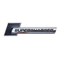 SUPER CHARGED 엠블럼 / 슈퍼차져 엠블렘 스티커, SUPER CHARGED 스타일A, 블랙실버